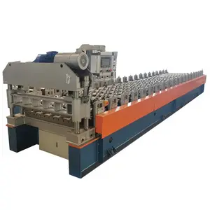 Fabriek Directe Verkoop Hoge Snelheid Trapeziumvormige Dak Rolvormmachine Met Elektrisch Snijden China