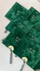 Verdure or initiales invitation de mariage enveloppe de velours de luxe carré or miroir acrylique <span class=keywords><strong>carte</strong></span> d'invitations avec glands - Product Image 3