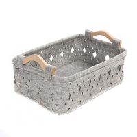 Caja de Almacenamiento de Fieltro para Archivos de Oficina y Hogar, Reutilizable, Lavable y Ecológica, Venta al Por Mayor de Fábrica