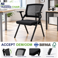 Chaise de formation empilable avec tablette d'écriture, chaise de salle de conférence, siège de bureau ou de salle de classe