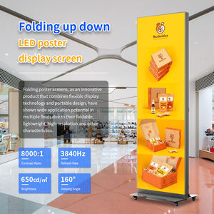 จอแสดงผลโฆษณาแบบพกพา LED สีเต็มรูปแบบ GOB สำหรับใช้งานภายในอาคาร P2.5 พับได้ พร้อมซอฟต์แวร์ฟรี จอแสดงผลดิจิทัลสำหรับภาพยนตร์ - Product Image 2