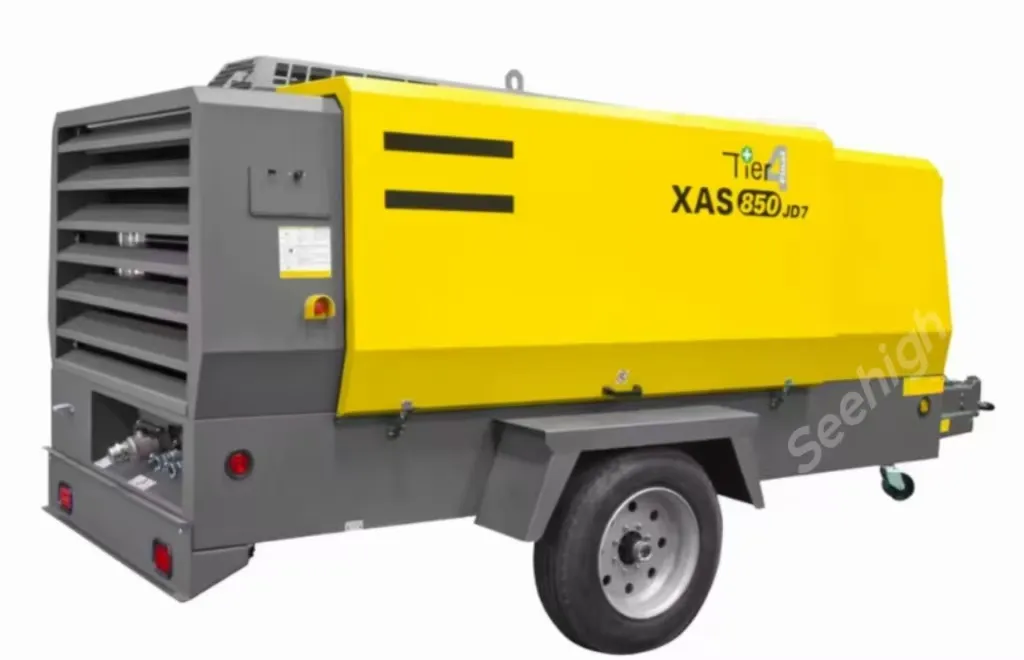 Atlas XAS88 XATS350 XRHS650 Portable diesel Screw Air Compressor for construction work use