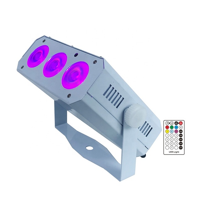 New Light#3X18w 6IN1 Rgbwa+uv Stage Lights Powered Led Battery Powered Wireless Dmx IR Remote Led Par Light