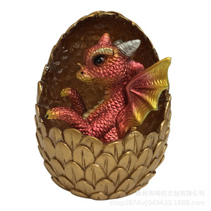 Illuminated Dragon Egg <b>Ornament</b> Oval Synthetic Resins Home Desktop Decoration <b>Easter</b> Gift Contemporary Style - Product Image 5