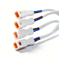 Kabel Konektor Listrik Tahan Air SYK Automotive 2/5/6PIN Adaptor DIN Konduktor Tembaga Murni Isolasi PVC Tahan Tegangan 250V