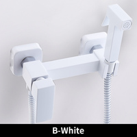 Robinet mitigeur de douche de lavabo chromé robinet mitigeur d'eau chaude et froide robinet de douche de Bidet