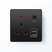 Prise de commutateur mural de conception simple 10A 250V prises et interrupteurs électriques
