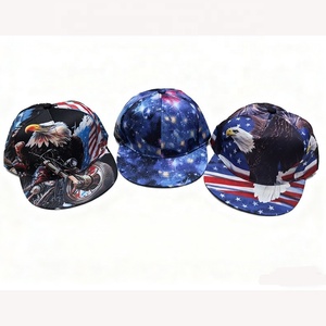 Casquette de baseball réglable avec drapeau américain et aigle chauve, style vintage personnalisé, casquette snapback, casquette de baseball hip-hop pour l'extérieur, Jour de l'Indépendance B-3953 - Product Image 3