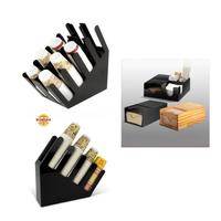 SUNMAX Distributeur de tasses à café et porte-couvercle avec poches à paille et condiments Caddy de bar en plastique