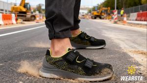 أحذية أمان مقاومة للماء للرجال والنساء بمقدمة مركبة وشبكة تنفس، أحذية عمل مضادة للانزلاق ومقاومة للزيوت للاستخدام الخارجي - Product Image 2