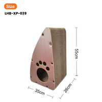 Árbol para Gatos Grande, Duradero y Sostenible, de Madera y Felpa, con Catnip, Juguete de Cartón Corrugado para Gatos y Perros