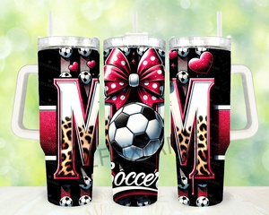 Gobelets isothermes roses en acier inoxydable à grande capacité, motif dessin animé, pour la fête des Mères, pour voiture, pour <span class=keywords><strong>maman</strong></span>, pour le football, vente en gros - Product Image 2