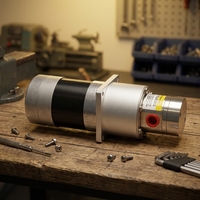 Pompe à engrenages à entraînement magnétique brevetée, sans fuite, 0,3 ml/rev, en acier inoxydable 316L et PEEK, pour nettoyage en ligne des systèmes d'impression de codes-barres et QR codes