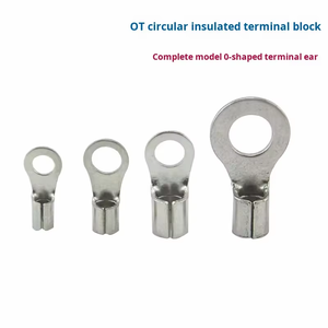 Bornes à anneau en cuivre étamé de type O électriques, bornes à fourche nues non isolées, connecteurs de fils à sertir - Product Image 4