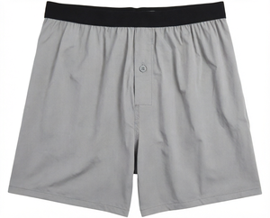 Calzoncillos Boxer Grises para Hombre, Ropa Interior Transpirable de Punto, Cintura Elástica Ajustada, para Uso Diario - Product Image 1