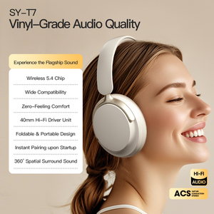 Soyto T7 Mới Không Dây Có Thể Gập Lại Stereo <span class=keywords><strong>Bluetooth</strong></span> Hifi Tai Nghe Thể Thao Âm Nhạc Headphone Tai Nghe Với Mic Bt5.4 Casque Audifonos ODM - Product Image 2