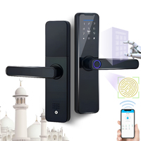 Elock Es242f Elektrische Sleutelloze 5050 Code Wachtwoord Biometrische Vingerafdruk Smart Lock Beveiliging Automatische Smart Deadbolt Lock