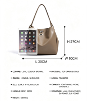 Sacs à main de luxe en cuir véritable pour femmes, sacs à bandoulière grande capacité, sacs sous le bras, sacs à main pour dames, vente en gros à bas prix