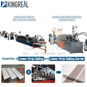 Abgehängtes Deckens ystem Gipskarton Decken träger Rollen form maschine Lineare Streifen Schall wand Decken träger Maschine CE - Product Image 4