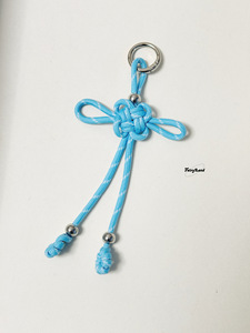 Noeud chinois tissé à la main cordon <span class=keywords><strong>porte</strong></span>-bonheur <span class=keywords><strong>macramé</strong></span> <span class=keywords><strong>porte</strong></span>-clés téléphone sac lanière chaîne personnalisée tissé noué bonne chance décoration suspendue - Product Image 3