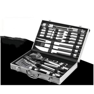 Aluminum Case Stainless Steel Barbecue Grills <b>Accessories</b> Tool Set BBQ Grill Utensils Tools Set for Outdoor Camping Cooking - Product Image 4
