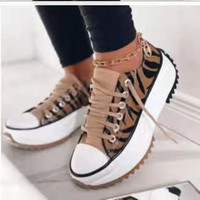 Zapatos de Plataforma para Mujer, Moda 2026, con Cordones, Suela Gruesa, Estilo Deportivo, para Uso Diario, Viajes, Casuales, OEM/ODM