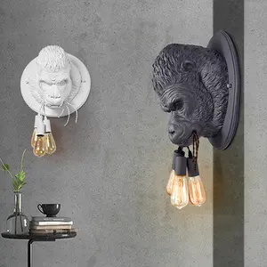 Factory Direct Sales Animal Shape Wall Lights Black And White Good Price Wall Mounted Light Indoor
