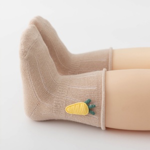 사랑스러운 아기 빗질한 면 만화 당근 쥐 양말 유아용 여아 양말 0-36개월 어린이용 선물 - Product Image 4