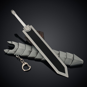 Mini Spada Berserk in Metallo, Tecnica di Fusione Dragonslayer, Personaggio TV e Cinema, Oggetto da Collezione, Arte 22cm 169g, Portachiavi in Lega di Zinco - Product Image 4