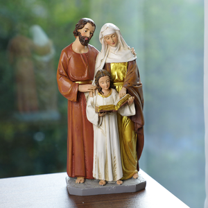 Statues religieuses catholiques en résine, produits en stock, fabrication artisanale OEM, cadeau, Sainte <span class=keywords><strong>Anne</strong></span> 7,48''H, <span class=keywords><strong>statue</strong></span> de la famille de Sainte <span class=keywords><strong>Anne</strong></span> - Product Image 3