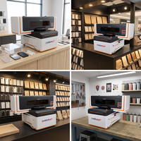 Impresora UV Plana A4 con un Solo Cabezal de Impresión DX7, Impresión CMYK, Blanco y Barniz, Máquina de Impresión de Botellas y Cilindros con Servomotor