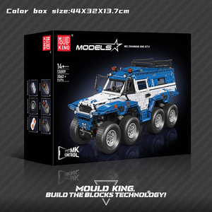 Mould <span class=keywords><strong>King</strong></span> 13089E Technologie Kits de voitures de course et ingénierie Jouet <span class=keywords><strong>Shaman</strong></span> 8x8 ATV Bleu Blocs de construction Sports Cadeaux de Noël - Product Image 6