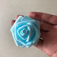 Vente en gros d'usine, grandes roses en mousse de 7 cm, têtes de roses artificielles en mousse PE, fleurs en mousse pour la décoration de mariage DIY
