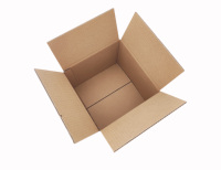Boîtes en papier cartons ondulés à paroi unique de 25*25*20cm avec impression personnalisée Boîte d'emballage économique carrée de conception de logo personnalisé