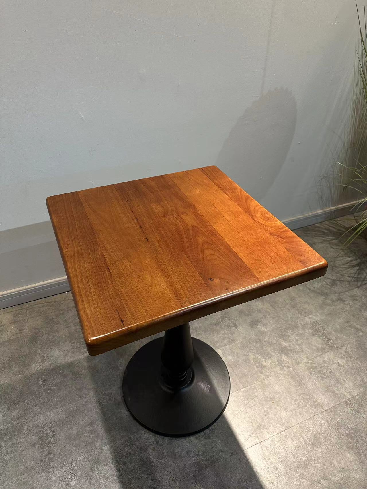 Solid wood walnut square table