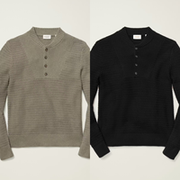 Pull Henley pour homme, inspiré de l'armée, hiver, ODM, extra-doux, respirant, logo sur le devant