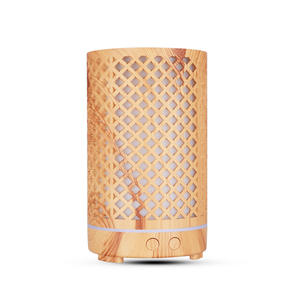 YX125 เครื่องกระจายกลิ่นอโรม่าลายไม้สีอ่อน 0.5 ลิตร พร้อมไฟ LED สำหรับใช้ในบ้าน สำนักงาน และอโรมาเธอราพี - Product Image 1