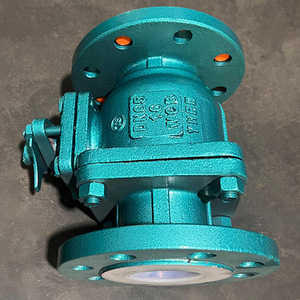 Ball Valve Plastic Ball High Temperature Chemical Liquid Manual Two Piece Corrosive Media Application - Product Image 2
