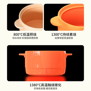 Ceramic <b>Soup</b> <b>Pot</b> High Temperature Resistant For Gas Stove Clay <b>Pot</b> Rice And <b>Soup</b> Cooking With Wooden Lid - Product Image 5