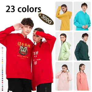 Hoodies Các Nhà Sản Xuất Bán Buôn 300G Khỏe Mạnh Vải Áo Thun Hoodies Cổ Biểu Tượng Tùy Chỉnh Unisex Người Đàn Ông Của Hoodies Và Áo Nỉ - Product Image 2