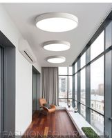 Plafonnier LED rond noir et blanc, moderne, simple, nouveau modèle 2026, pour balcon, allée, couloir
