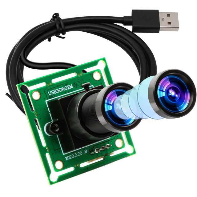 ELP 0.3MP VGA 60fps USB Camera Module High Speed M12 Lens Industrial Mini Camera Free Driver for Robotics, Windows/Linux/Mac