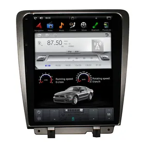 Экран 2,1 дюйма в стиле tesla для Ford Mustang 2010-2014, замена приборной панели android 9,0, PX6, четырехъядерный Автомобильный GPS-навигатор, плеер
