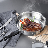 Ensemble de 12 casseroles et poêles de cuisine en acier inoxydable antiadhésif