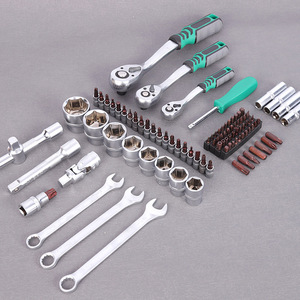 Auto Repair Kit 216 Piece <b>Ratchet</b> <b>Socket</b> Wrench Set Chrome Vanadium Steel Mechanic Tool Set 1/2 In Drive - Product Image 1