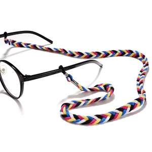 <span class=keywords><strong>Cadena</strong></span> <span class=keywords><strong>para</strong></span> <span class=keywords><strong>Gafas</strong></span> de Poliéster con Rayas Anchas y Coloridas, Diseño Simple, Nueva Colección de Fábrica, Correa Antipérdida <span class=keywords><strong>para</strong></span> Mujer, 8mm - Product Image 4