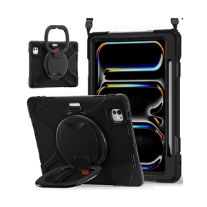 Mềm Silicone chống sốc trường hợp máy tính bảng cho <span class=keywords><strong>iPhone</strong></span> <span class=keywords><strong>iPad</strong></span> Pro 11 2024 dây đeo vai xoay Grip chân đế tay áo - Product Image 1