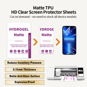 Lámina Protectora de Pantalla Mate Universal de TPU de 4 Capas y 0.15mm, Película Protectora de Hidrogel <span class=keywords><strong>para</strong></span> Reparación Automática, <span class=keywords><strong>para</strong></span> Cortar con Máquina de Corte - Product Image 2