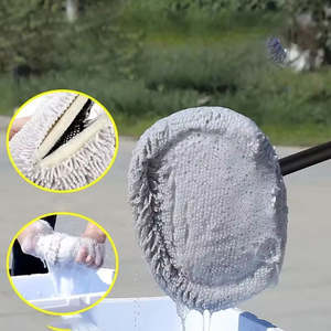 15&deg; Curved Car Wash <strong>Brush</strong> with Long Handle Microfiber Cleaning Mop <strong>Carwash</strong> Duster Not Hurt Paint Scratch Free - Product Image 5