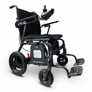 Fauteuil roulant électrique portable en fibre de carbone KSM-507, batterie 20AH, chaise active d'extérieur, adapté aux voyages, fournitures de réadaptation thérapeutique - Product Image 1